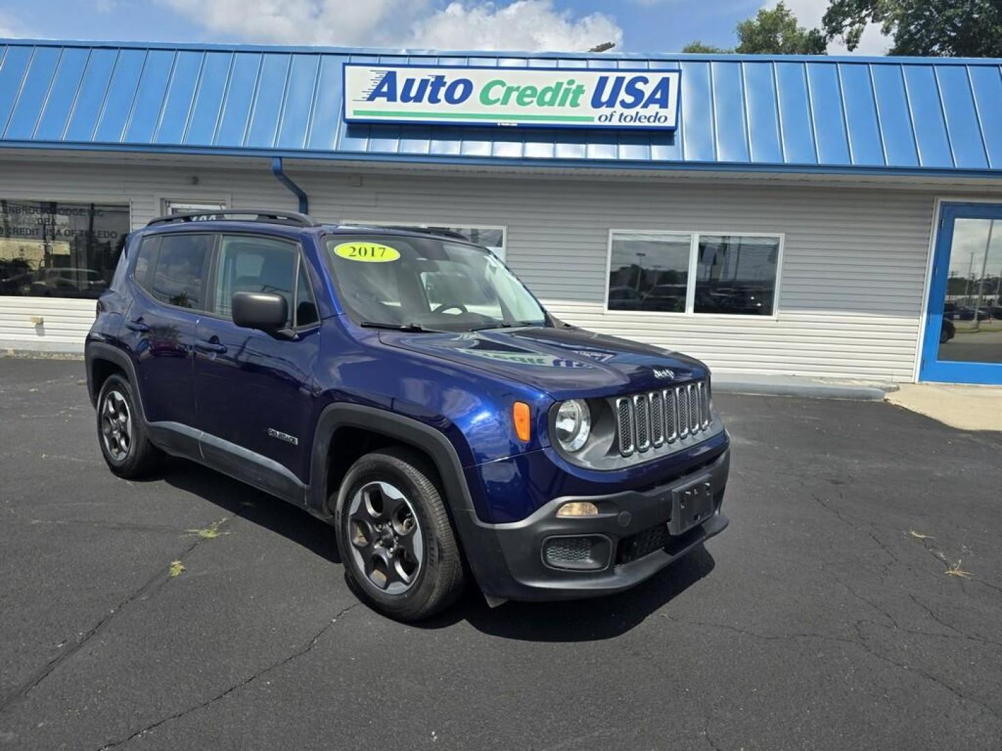 2017 BLUE JEEP RENEGADE SPORT (ZACCJAAB0HP) , located at 5744 Central Avenue, Toledo, OH, 43615, (419) 724-0130, 41.676781, -83.682137 - Photo#0