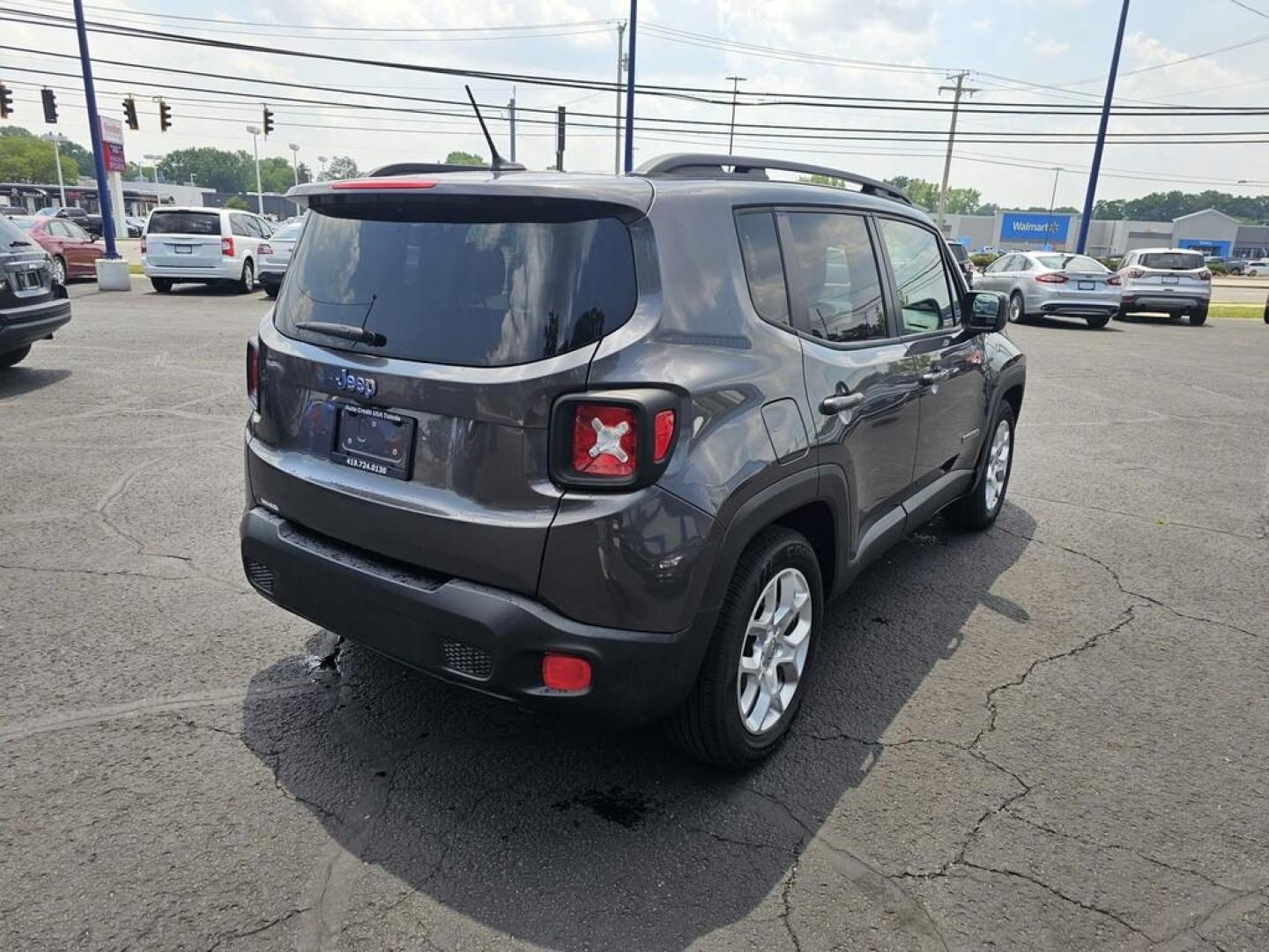 2016 GRAY JEEP RENEGADE LATITUDE (ZACCJABT4GP) , located at 5744 Central Avenue, Toledo, OH, 43615, (419) 724-0130, 41.676781, -83.682137 - Photo#3