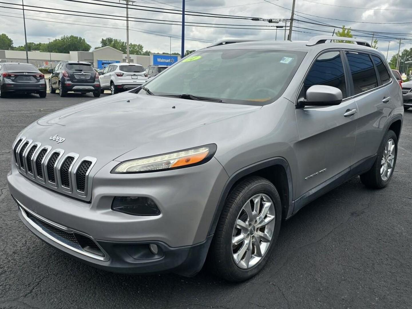 2014 Silver Jeep CHEROKEE LIMITED (1C4PJLDB5EW) , located at 5744 Central Avenue, Toledo, OH, 43615, (419) 724-0130, 41.676781, -83.682137 - Photo#1