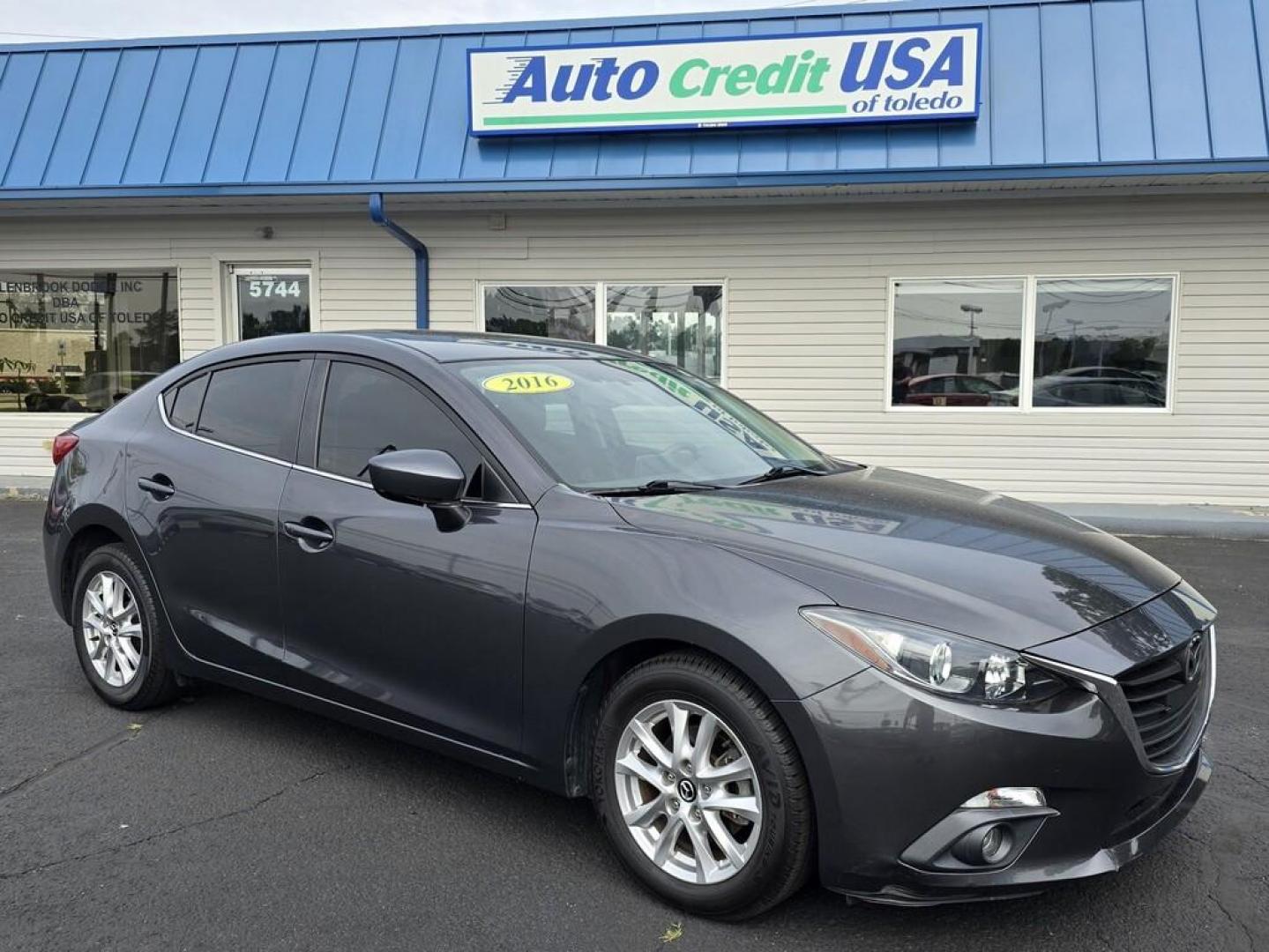 2016 GRAY MAZDA MAZDA3 I GRAND TOURI (3MZBM1W78GM) , located at 5744 Central Avenue, Toledo, OH, 43615, (419) 724-0130, 41.676781, -83.682137 - Photo#0