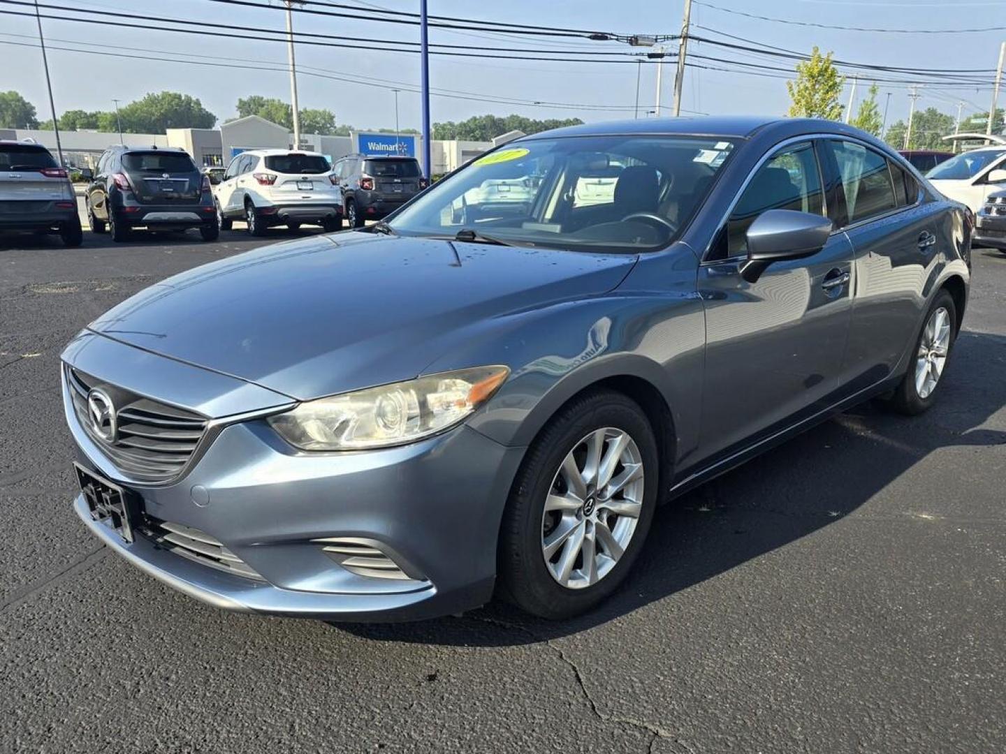 2017 BLUE MAZDA MAZDA6 SPORT (JM1GL1U58H1) , located at 5744 Central Avenue, Toledo, OH, 43615, (419) 724-0130, 41.676781, -83.682137 - Photo#1