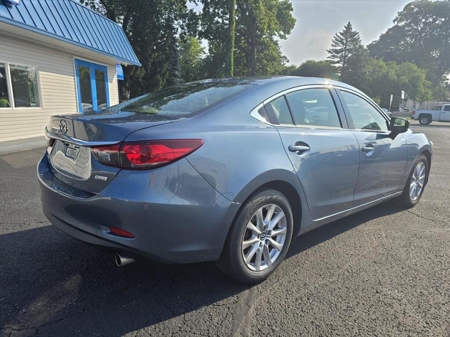 2017 BLUE MAZDA MAZDA6 SPORT (JM1GL1U58H1) , located at 5744 Central Avenue, Toledo, OH, 43615, (419) 724-0130, 41.676781, -83.682137 - Photo#3