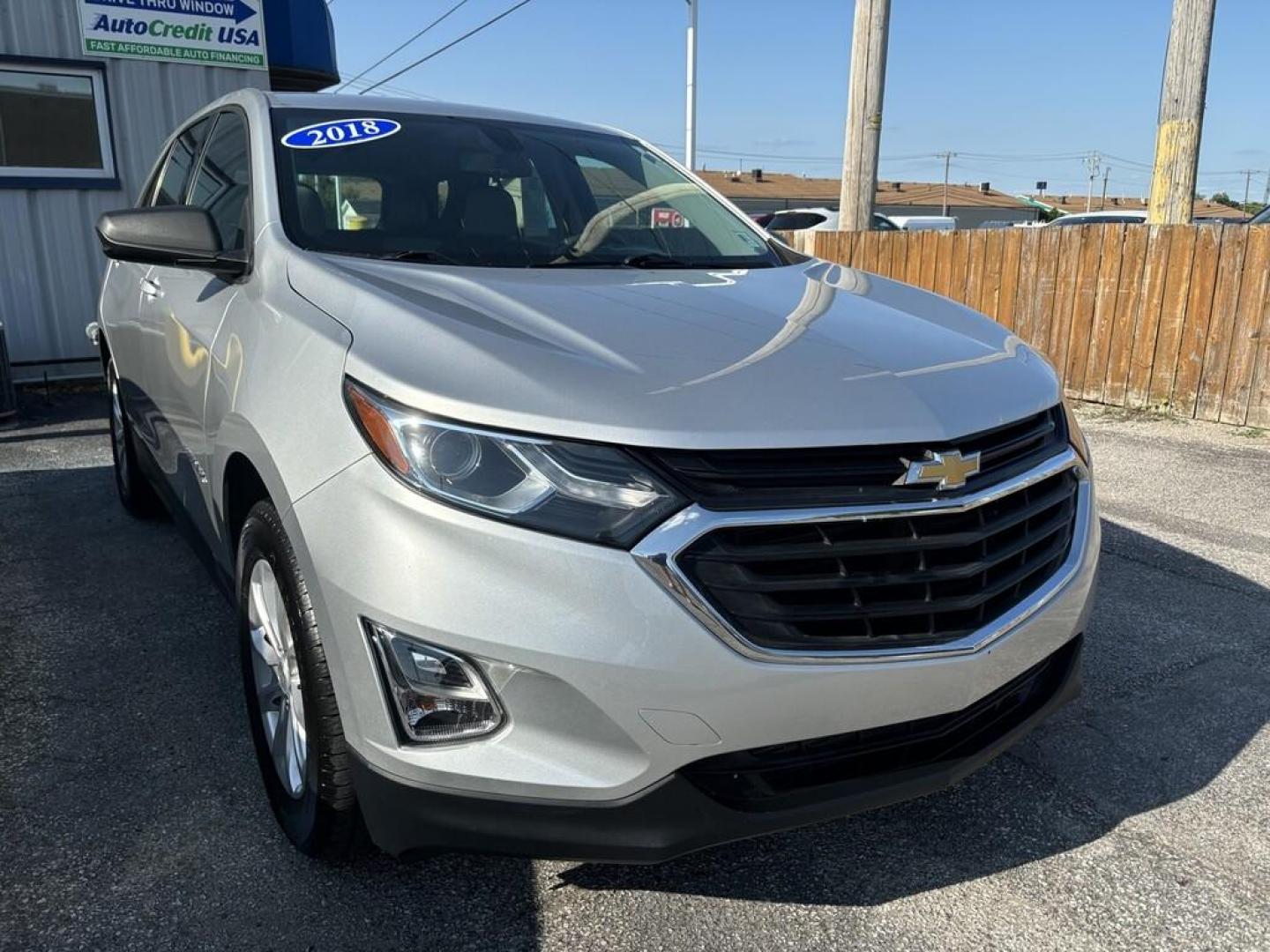 2018 BLACK CHEVROLET EQUINOX LS (3GNAXHEV9JS) , located at 100 West Coliseum Boulevard, Fort Wayne, IN, 46805, (260) 471-0567, 41.118340, -85.141014 - Photo#0