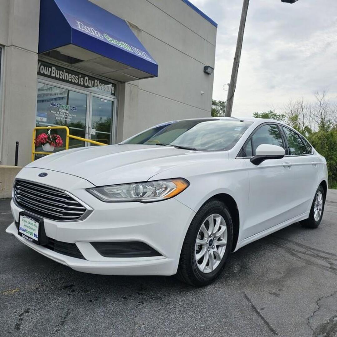 2018 WHITE FORD FUSION S S (3FA6P0G71JR) , located at 502 South Main Street, Columbia City, IN, 46725, (260) 244-4645, 41.151382, -85.490578 - Photo#0