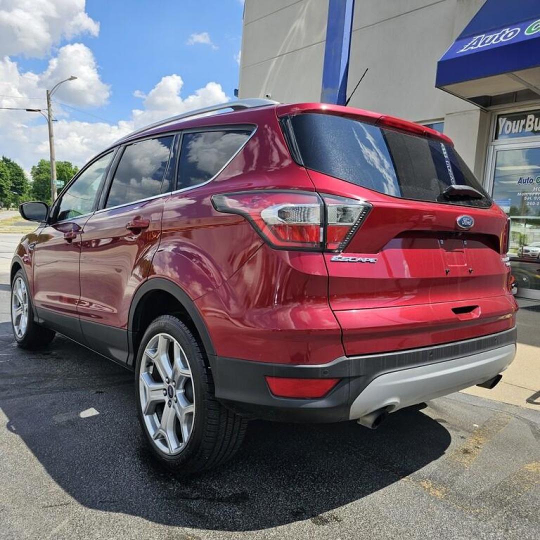 2017 MAROON FORD ESCAPE TITANIUM (1FMCU0JD4HU) , located at 502 South Main Street, Columbia City, IN, 46725, (260) 244-4645, 41.151382, -85.490578 - Photo#3