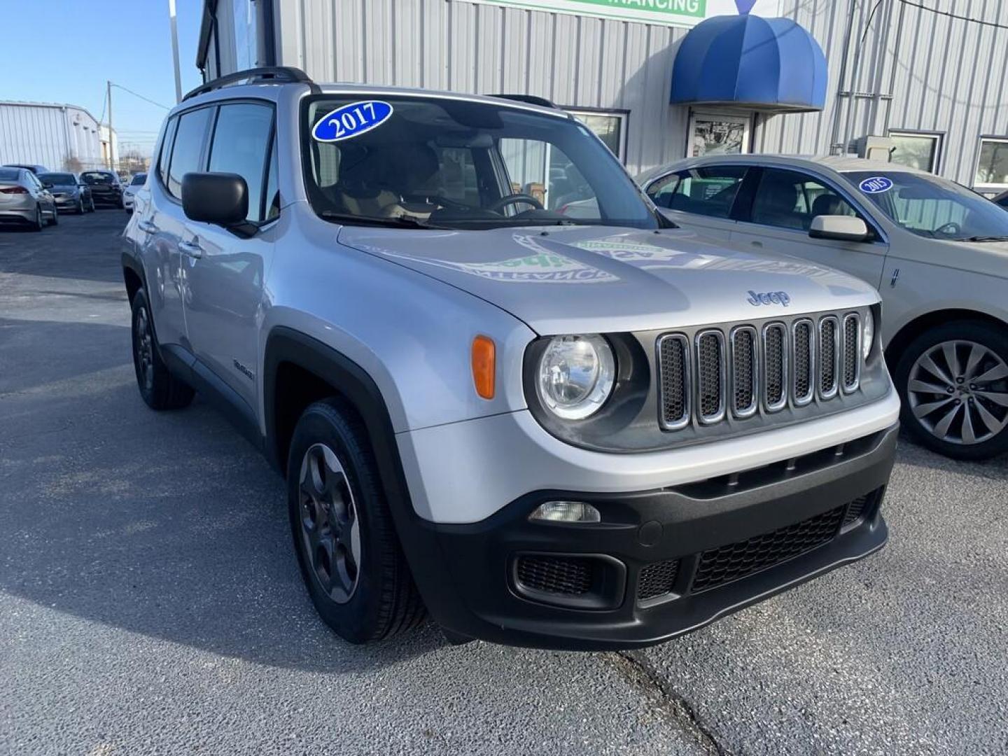 2017 SILVER JEEP RENEGADE SPORT (ZACCJAAB5HP) , located at 100 West Coliseum Boulevard, Fort Wayne, IN, 46805, (260) 471-0567, 41.118340, -85.141014 - Photo#0