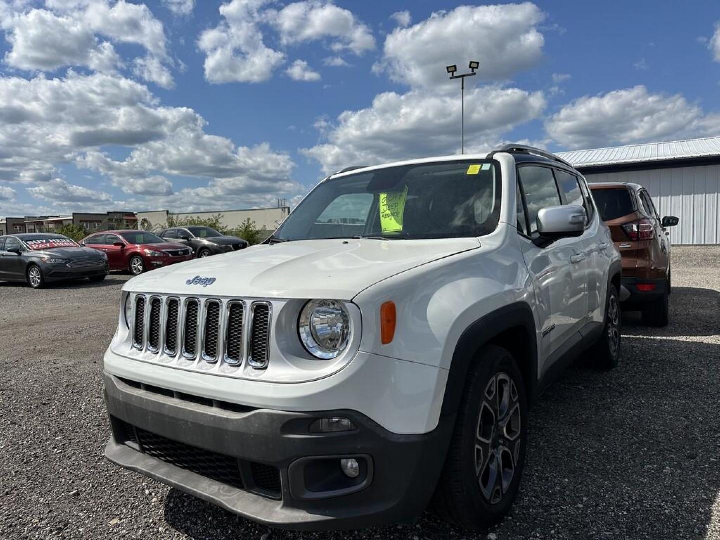 2016 WHITE JEEP RENEGADE LIMITED (ZACCJADT1GP) , located at 15 Petro Dr, Warsaw, IN, 46582, (574) 306-0055, 41.273563, -85.857544 - Photo#0